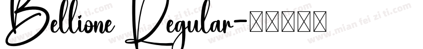 Bellione Regular字体转换